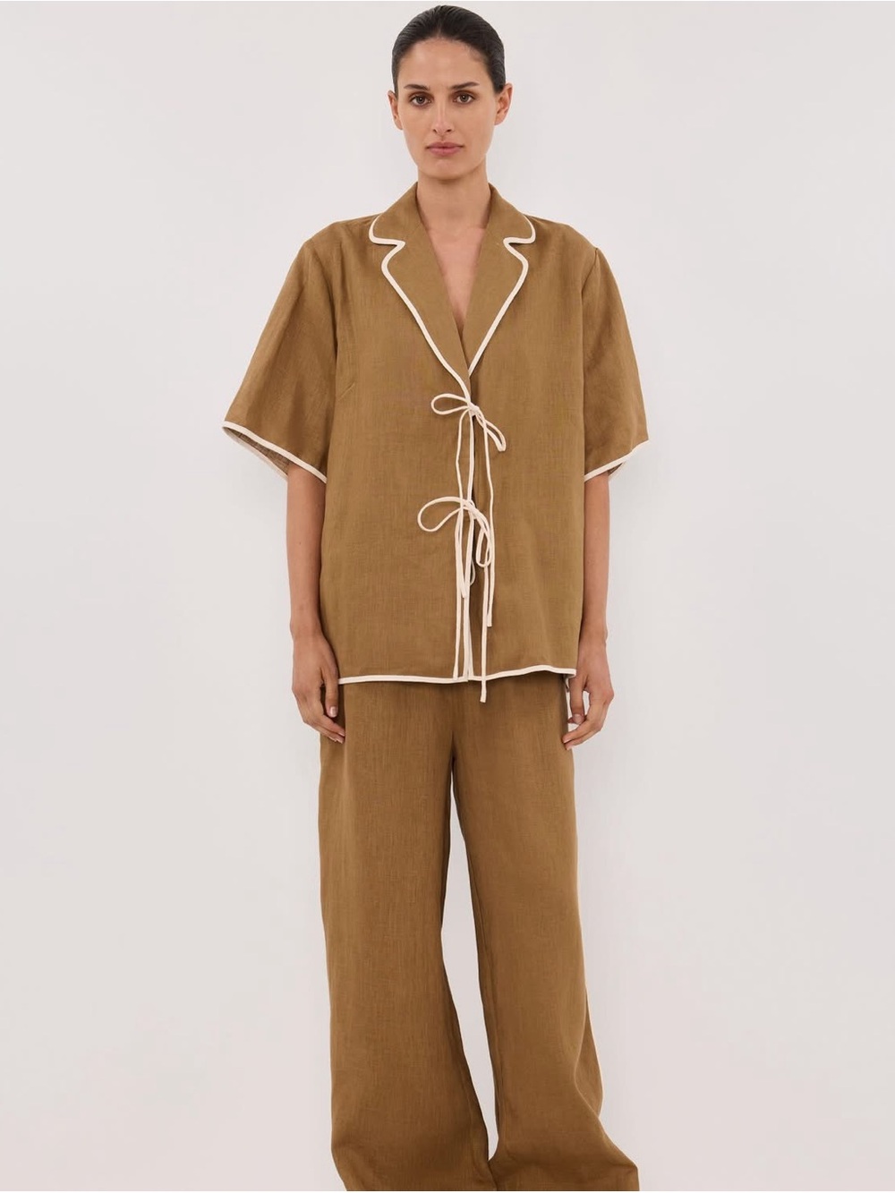 DISSH Camel Linen Set VON FERN LINEN